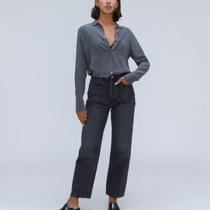 everlane rigid way high jean black 26
